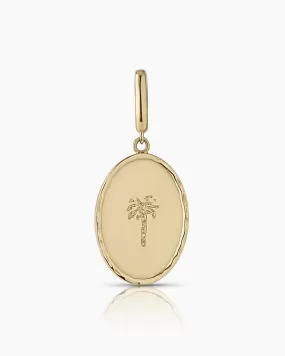 14k Gold Palm Charm