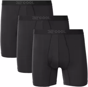 32 Degrees Cool Men's  Comfort Mesh Boxer Brief 3-Pack