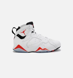 Air Jordan 7 Retro White Infrared Mens Lifestyle Shoe - White/Crimson