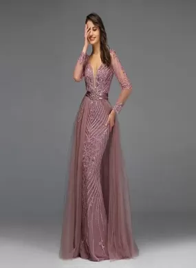 ALIZA - Luxe Sequined Sparkle Evening Gown