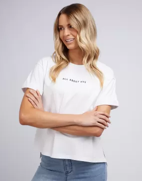 All About Eve Washed Tee White