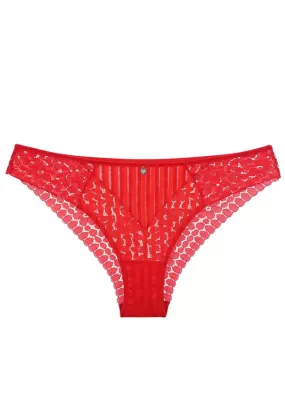 AMINA Plus Sexy Lace Red Hipster