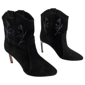 Bash black Suede Caitlin Western Ankle Boot - 37