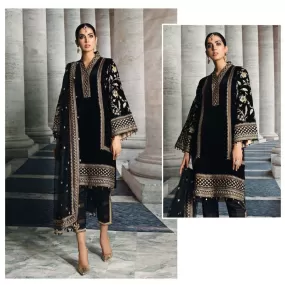 Black Simple Sober Regular Wear Pakistani Suit