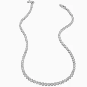 Brenda Grands Silver Tennis Necklace