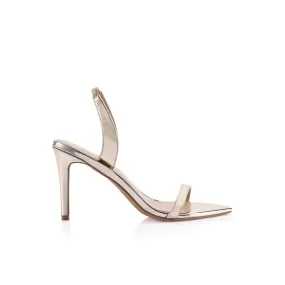 Cleo Sandal Gold Metallic Patent