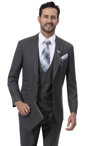 EJ Samuel Charcoal Suit M2770