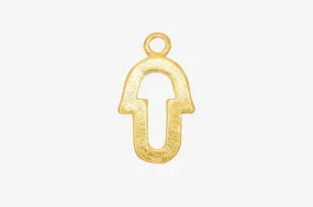 Hamsa Hand Wholesale Charm 14K Gold, Solid 14K Gold, G51