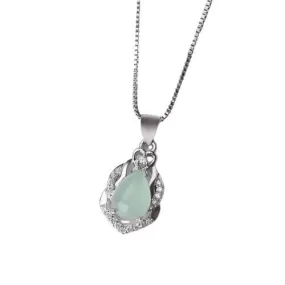 Jadeite Chalcedony Amulet Fashion Charm Pendant Necklace - 925 Sterling  Silver