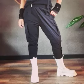 Jazz Up Casual Punk Overlay Pants