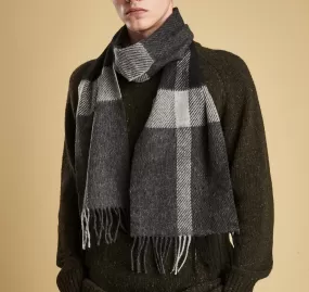 Men's Barbour | Oakwell Lambswool Scarf | Grey and Black