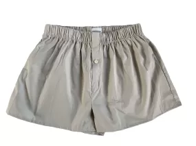 Organic Cotton Poplin Boxer in Grey