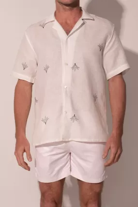 Palms for Dessert Men Linen Shirt