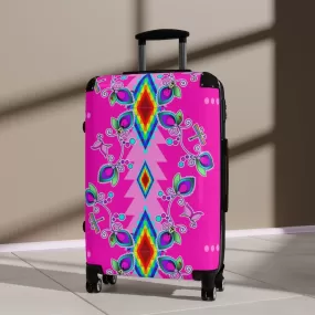 Pink Floral Suitcases