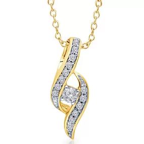 Yellow Gold Diamond Eternal Pendant